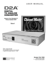 Channel Master D2A CM-7000 User manual