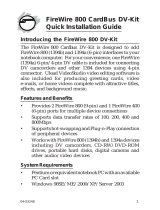 SIIG FireWire 800 DV Kit User manual