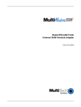 Multitech MultiModemISDN MTA128ST-USB User manual