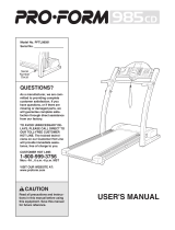 Pro-Form PFTL98581 User manual