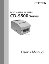 Citizen CD-S500A User manual