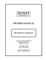 Manley MANLEY REFERENCE DIGITAL TO ANALOGUE CONVERTER Owner's manual