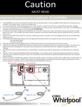 Whirlpool ACM795BA Installation guide