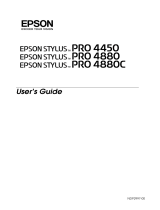 Epson Stylus PRO 4880C Owner's manual