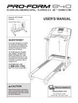 Pro-Form PFTL721040 User manual