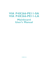 VIA Technologies P4X266-PE11-SA User manual