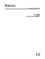 Sherwood P-965 Owner's manual