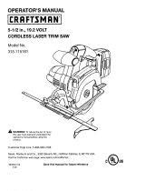 Craftsman 315.115161 User manual