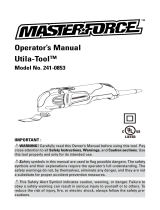 MasterForce 241-0853 User manual