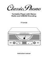 Classic Phono TT-31 Owner's manual
