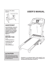 Pro-Form 790cd/790tr Treadmill User manual