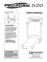 Pro-Form 520 User manual