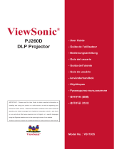 ViewSonic pj 260 d User manual
