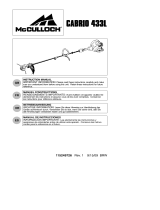 McCulloch 433L User manual
