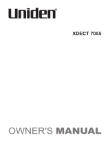 Uniden XDECT 7055 Owner's manual