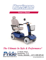 Pride Mobility Hurricane Owner's manual