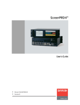 Barco ScreenPRO-II User manual