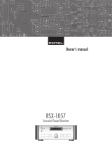 Rotel RSX-1057 User manual