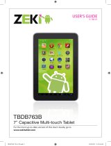 Zeki TBDB763B User manual