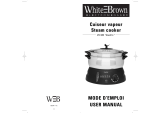 WHITE BROWN CV 532 Cook'in User manual