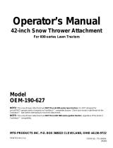 MTD 190-658 User manual