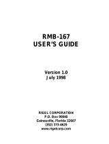 Rigel RMB-167 User manual