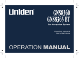 Uniden GNS8360 User manual