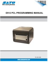 SATO D512 PCL User manual