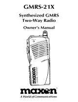 Maxon Synthesized GMRS Two-Way Radio User manual
