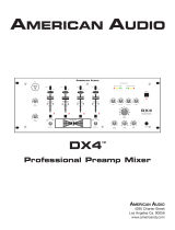 American Audio DX4 User manual