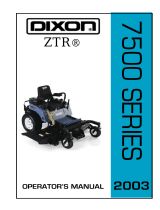 Dixon ZTR 5000 Series 2000 User manual