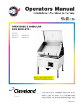 Cleveland Open Base & Modular Gas Skillet SGL-30-TR User manual