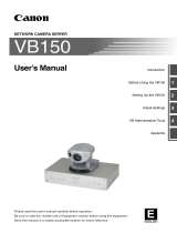 Canon VB150 User manual