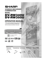 Sharp DV-RW340U User manual