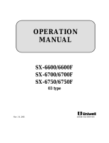 Uniwell SX-6750F Owner's manual
