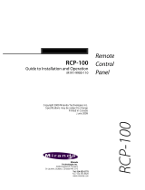 Miranda RCP-100 Specification