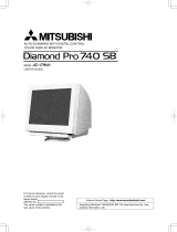 Mitsubishi Diamond Pro 740SB Owner's manual