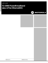 Motorola T2-2500 User manual