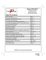 Prestige APS901 - Car Prestige Remote Start Installation guide