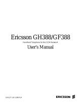 Ericsson GH388/GF388 User manual