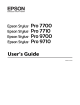 Epson Stylus Pro 9700 User manual