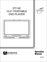 Audiovox DT102 - DVD Player - 10.2 User manual