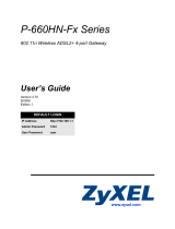 ZyXEL Communications P-660HN-51 -  V1.10 Owner's manual