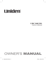 Uniden UBC340CRS User manual