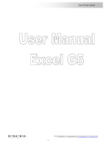 Excel G3 User manual