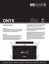 MB QUART ONX4.80 User manual