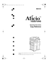 Ricoh AFICIO 1045 User manual