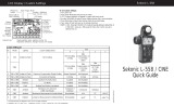 Sekonic DUAL MASTER L-558 CINE Owner's manual