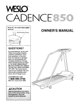 Weslo CADENCE 850 Owner's manual