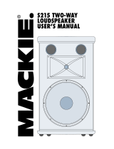 Mackie S215 User manual